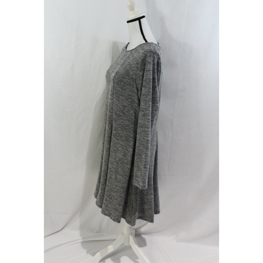 NWT Dolan Anthropologie Womens Grey Piper Fit and Flare Dress Medium - Picture 3 of 5